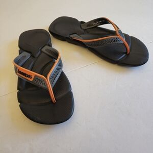Havaianas Men's Power Black Flip Flops Super Soft Size 41/2 9 9.5